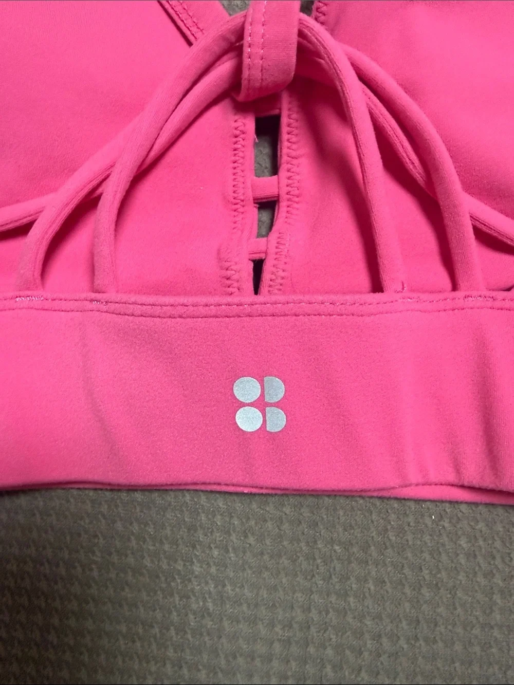 Sweaty Betty Pink Longline Sports Bra | Medium | Strappy Back | Medium Support